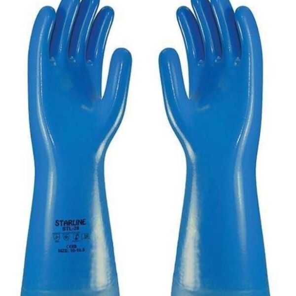 Starline STL-28 Nitril Kimyasal Eldiven Uzunluk: 33 cm Kalınlık:0,28 mm
