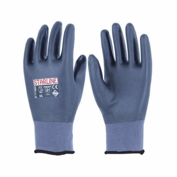 Starline E-111805 4/4 Köpük Nitril Kaplı Polyester Astarlı İş Eldiven EN388-3121X