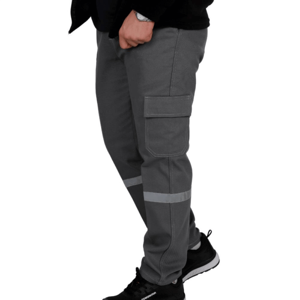 Tek Reflektörlü 7X7 Gabardin Kışlık İş Pantolonu Gri - Yüksek Koruma ve Konfor