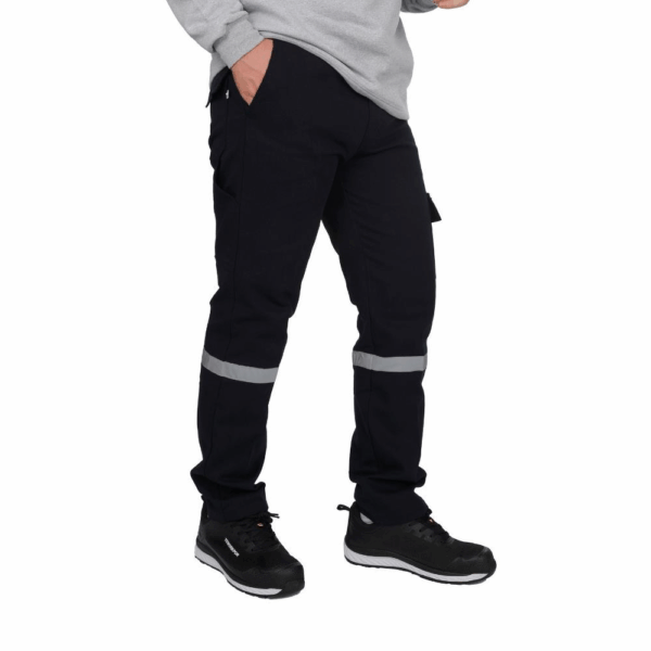 Tek Reflektörlü 7X7 Gabardin Kışlık İş Pantolonu Lacivert - Dayanıklı ve Konforlu Çalışma Giyim