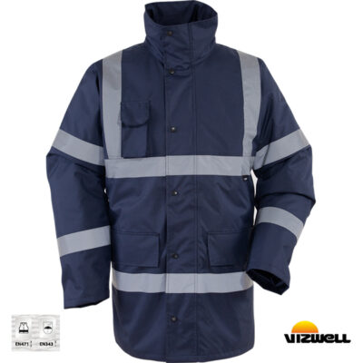 Vizwell™ VWJK01/N – Reflektörlü 300D Oxford Kapitoneli Parka